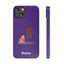 Sir & Pup Hood Slim iPhone Cases - Purple