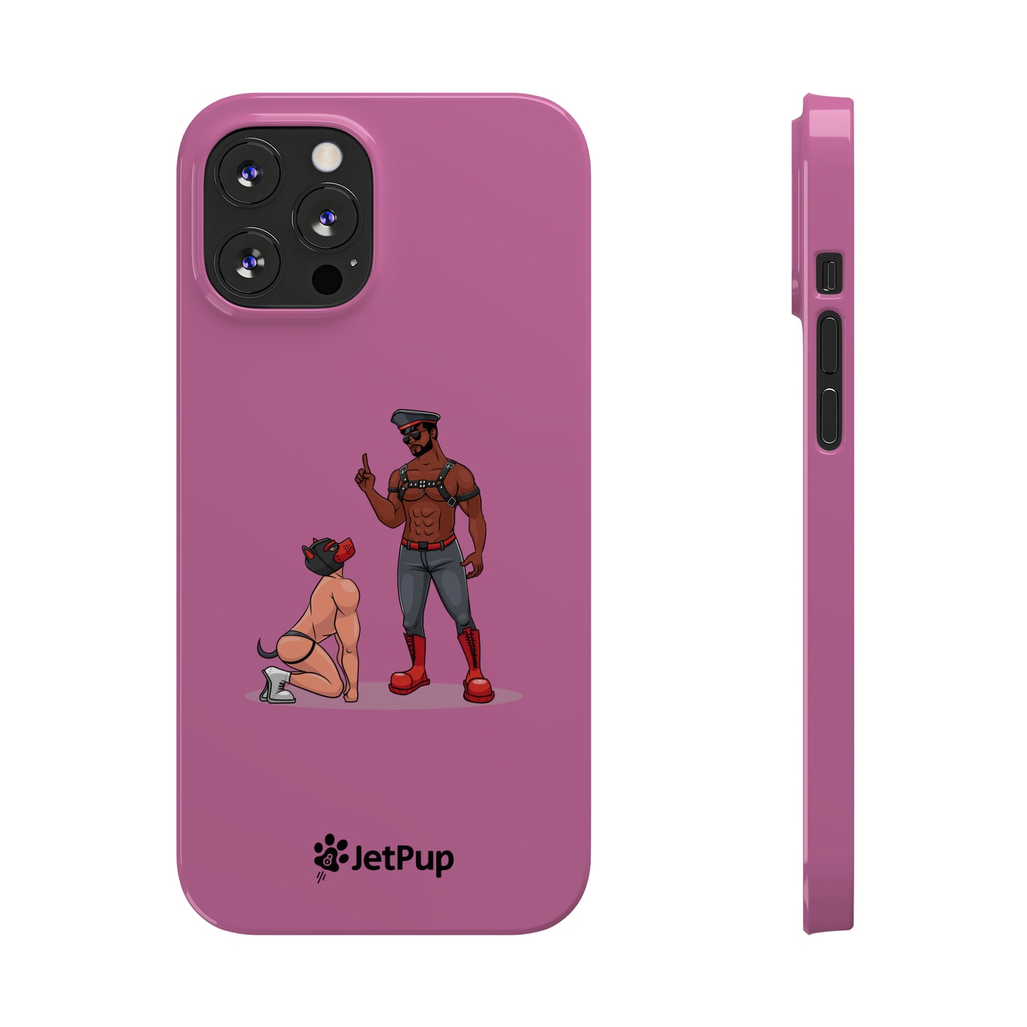 Sir & Pup Hood Slim iPhone Cases - Pink