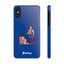 Handler & Pup Slim iPhone Cases - Blue