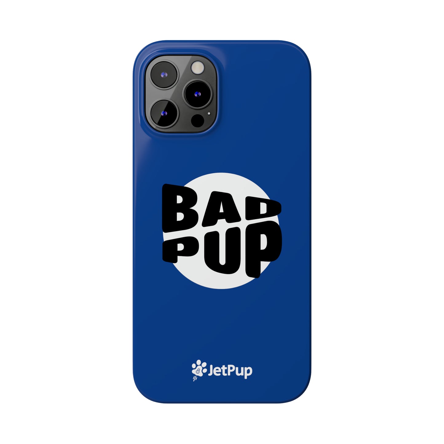 Bad Pup Slim iPhone Cases - Blue