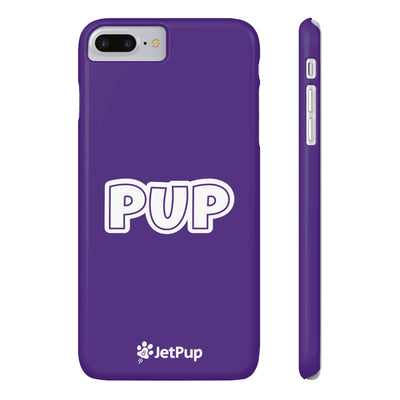 Pup Slim iPhone Cases - Purple