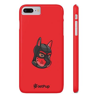 Pup Hood Slim iPhone Cases - Red