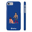 Handler & Pup Slim iPhone Cases - Blue