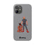 Dad & Pup Slim iPhone Cases - Grey