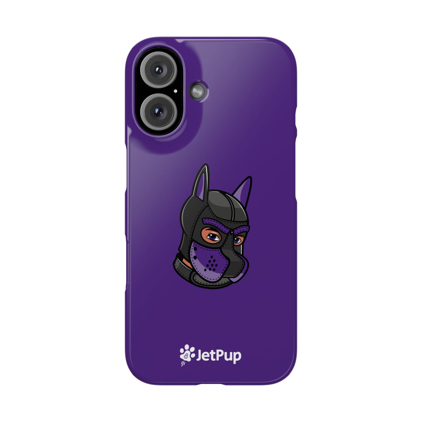 Pup Hood Slim iPhone Cases - Purple