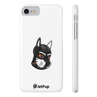 Pup Hood Slim iPhone Cases - White