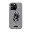 Pup Hood Slim iPhone Cases - Grey