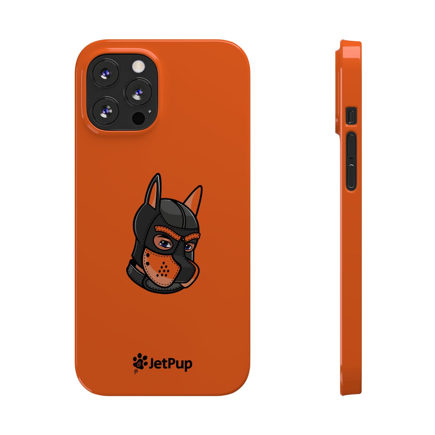 Pup Hood Slim iPhone Cases - Orange