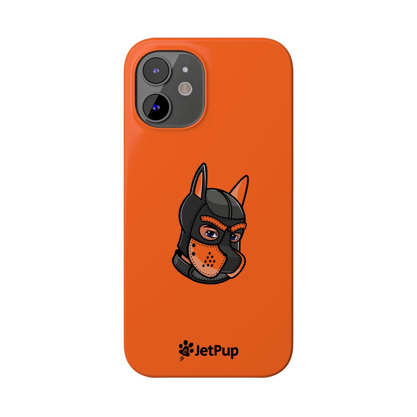 Pup Hood Slim iPhone Cases - Orange