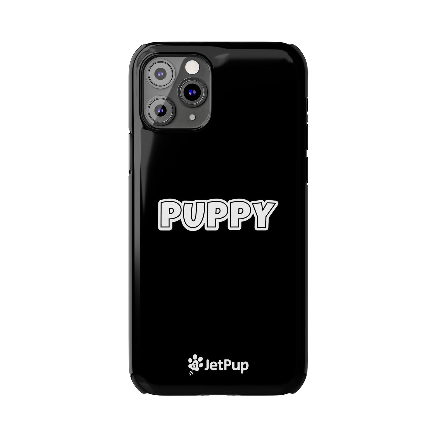 Puppy Slim iPhone Cases - Black