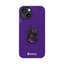 Pup Hood Slim iPhone Cases - Purple