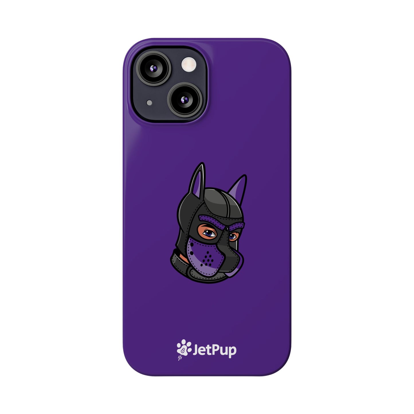 Pup Hood Slim iPhone Cases - Purple