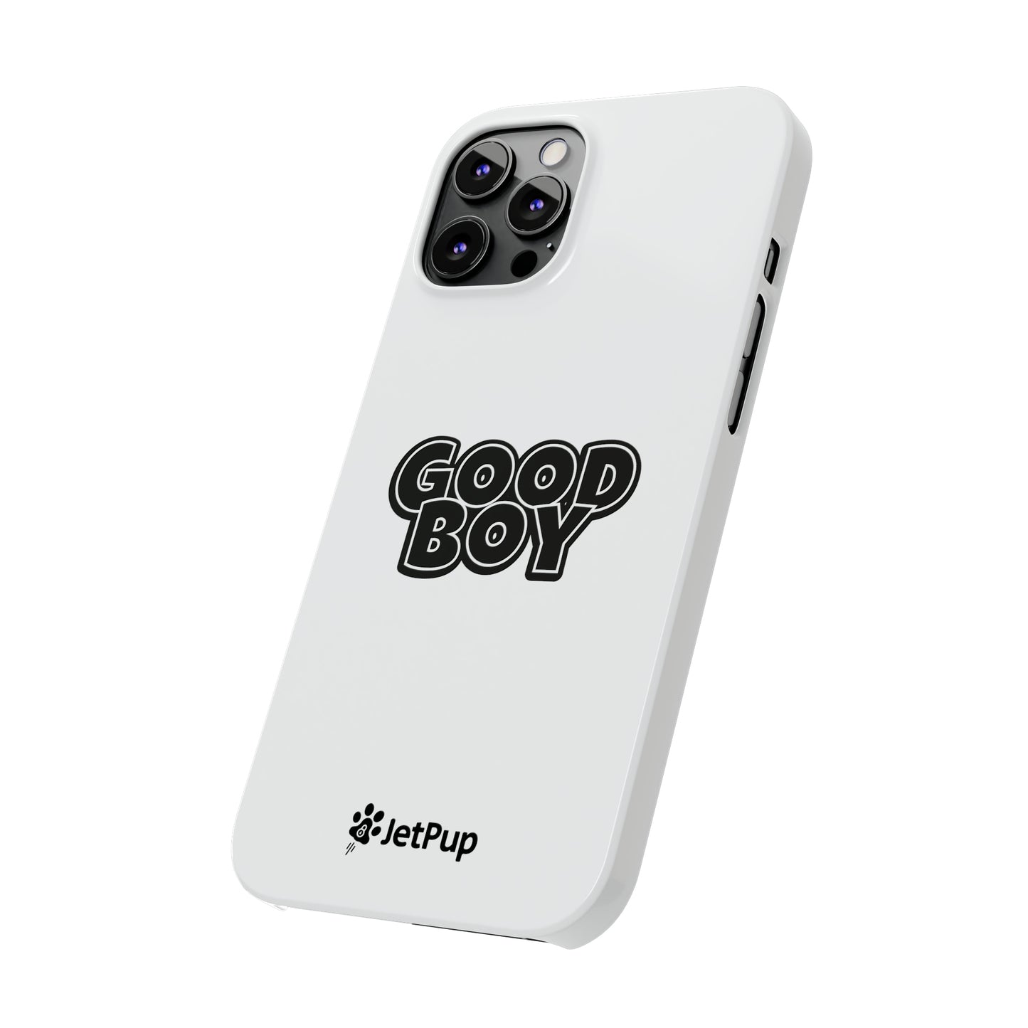 Good Boy Slim iPhone Cases - White