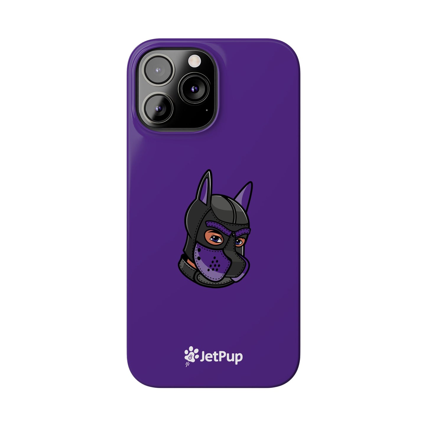 Pup Hood Slim iPhone Cases - Purple