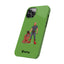 Dad & Pup Slim iPhone Cases - Green