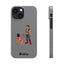 Handler & Pup Slim iPhone Cases - Grey