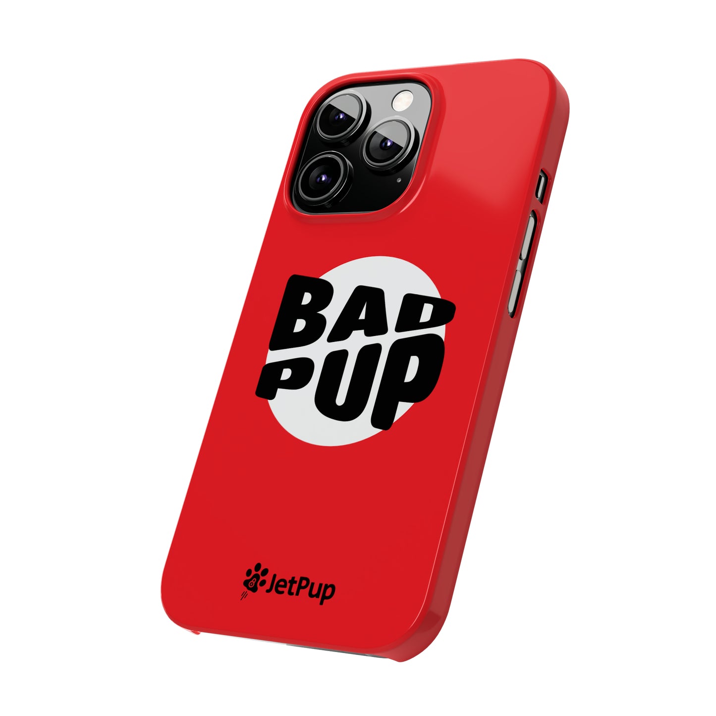 Bad Pup Slim iPhone Cases - Red