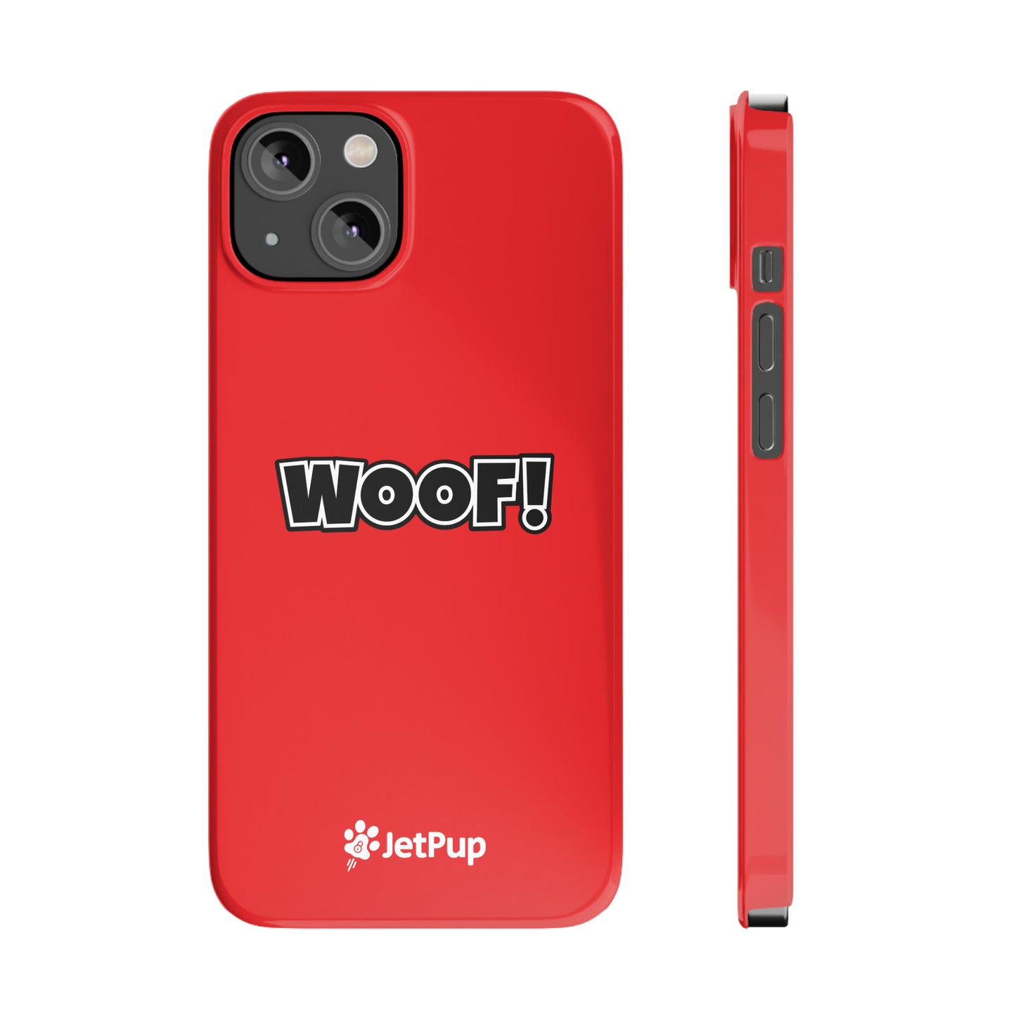 Woof Slim iPhone Cases - Red