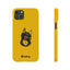 Pup Hood Slim iPhone Cases - Yellow