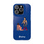 Handler & Pup Slim iPhone Cases - Blue