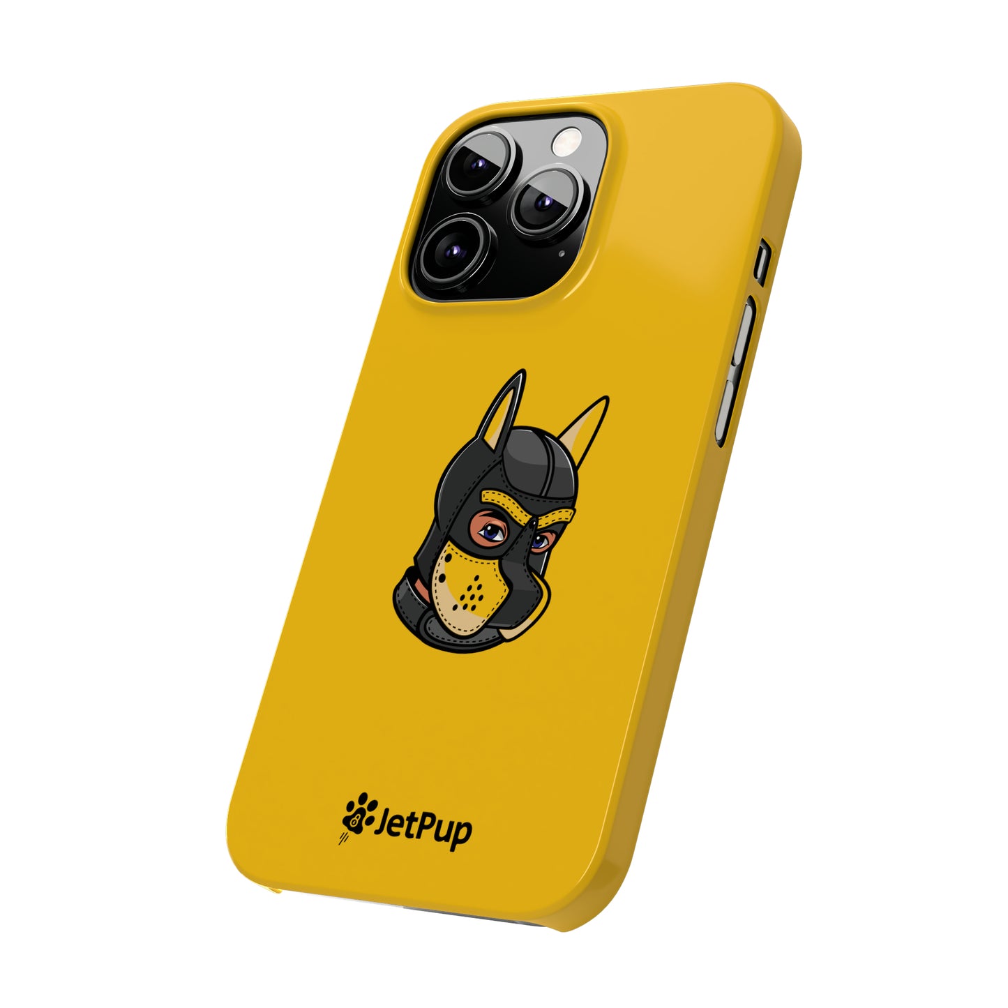 Pup Hood Slim iPhone Cases - Yellow