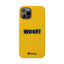 Woof Slim iPhone Cases - Yellow