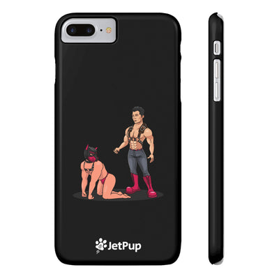 Handler & Pup Slim iPhone Cases - Black