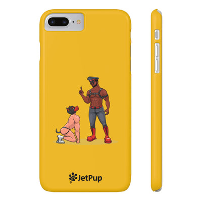 Sir & Pup Hood Slim iPhone Cases - Yellow