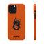 Pup Hood Slim iPhone Cases - Orange