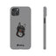 Pup Hood Slim iPhone Cases - Grey