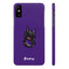 Pup Hood Slim iPhone Cases - Purple