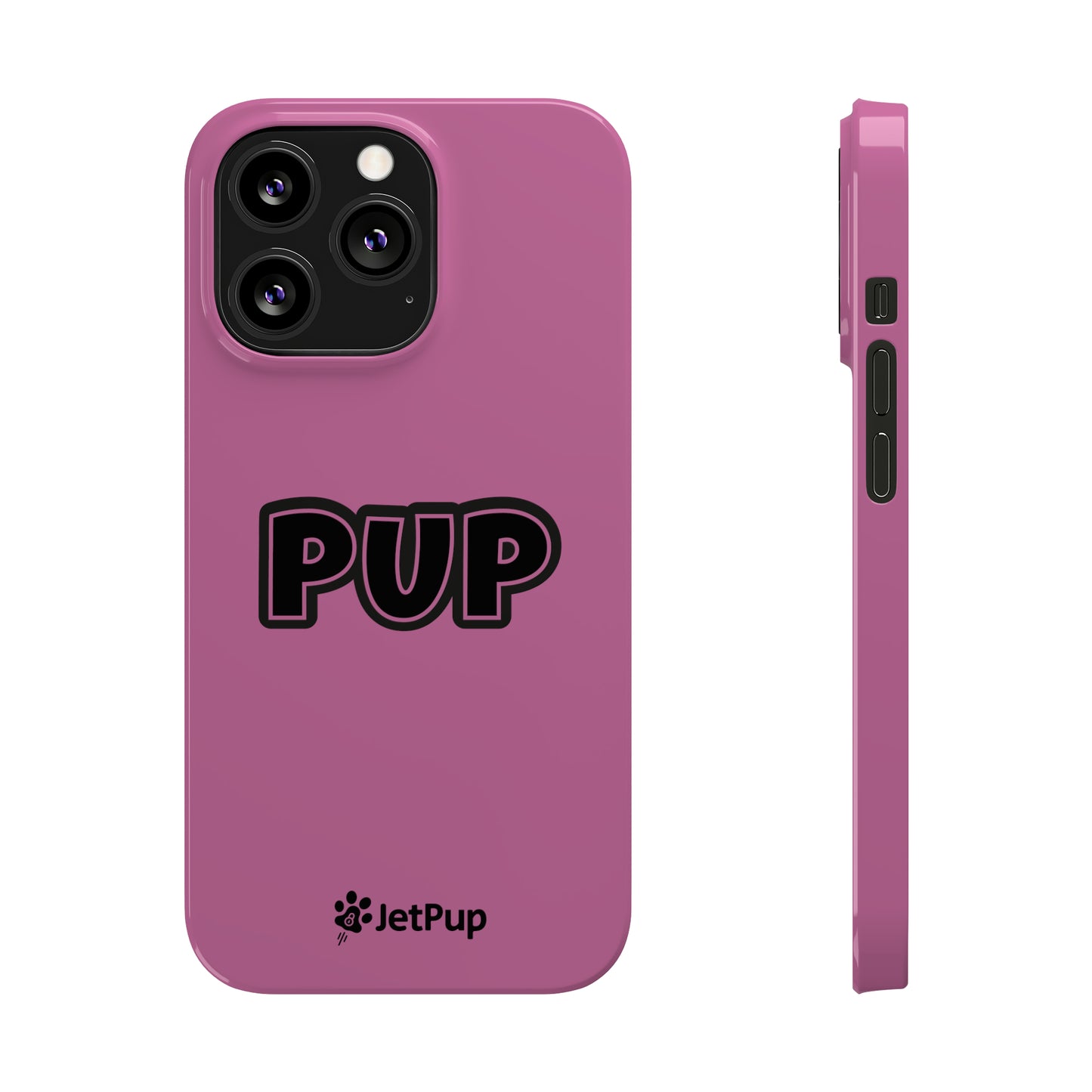 Pup Slim iPhone Cases - Pink