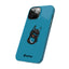 Pup Hood Slim iPhone Cases - Turquoise