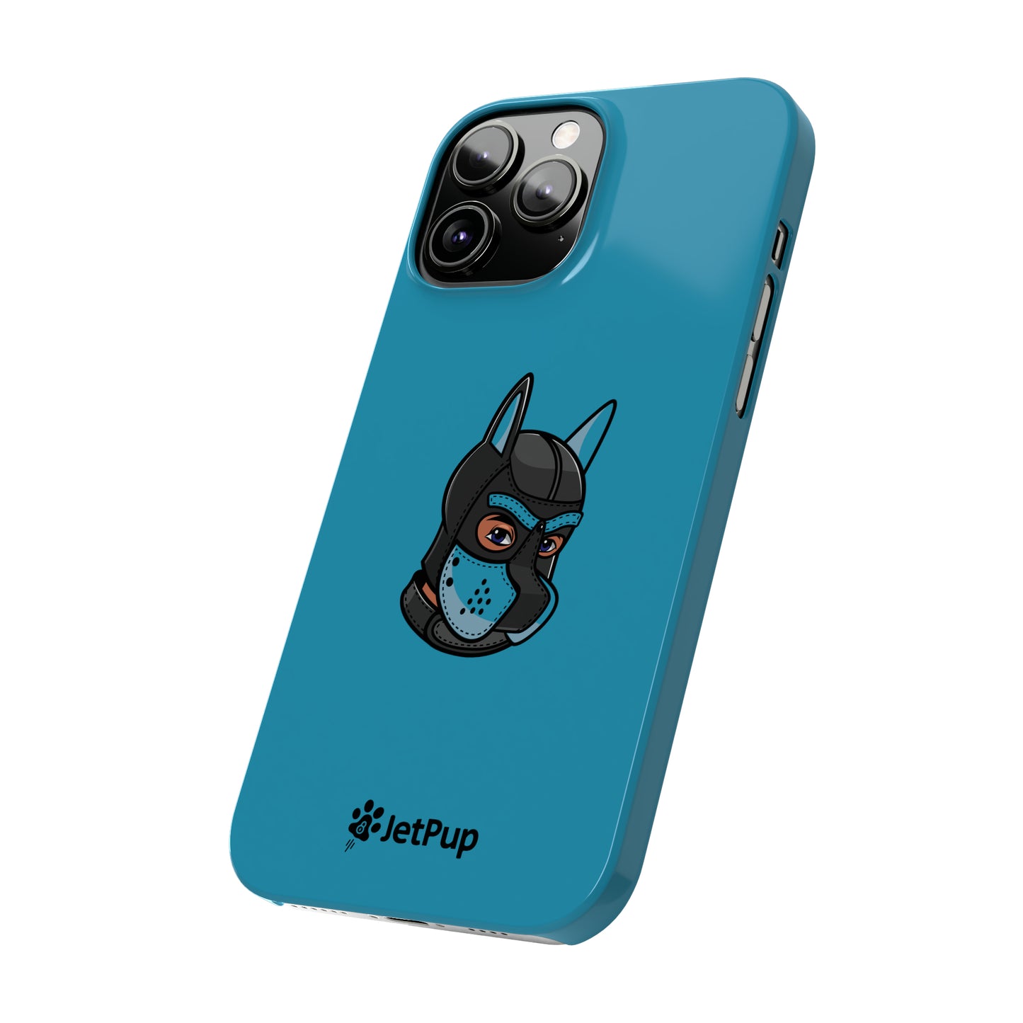 Pup Hood Slim iPhone Cases - Turquoise