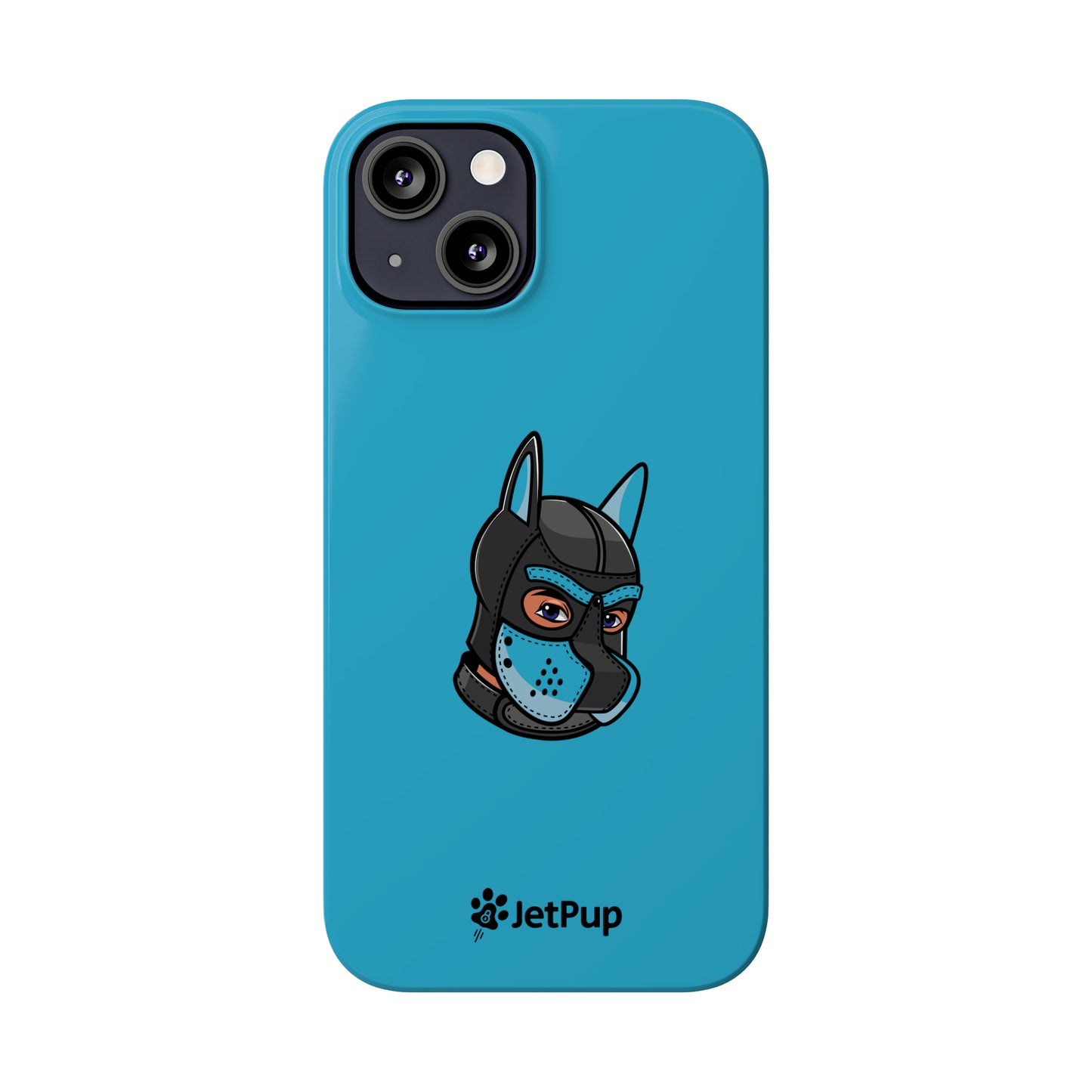 Pup Hood Slim iPhone Cases - Turquoise