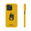 Pup Hood Slim iPhone Cases - Yellow