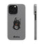 Pup Hood Slim iPhone Cases - Grey