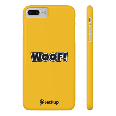 Woof Slim iPhone Cases - Yellow