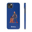 Dad & Pup Slim iPhone Cases - Blue