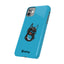 Pup Hood Slim iPhone Cases - Turquoise