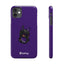 Pup Hood Slim iPhone Cases - Purple