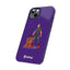 Dad & Pup Slim iPhone Cases - Purple