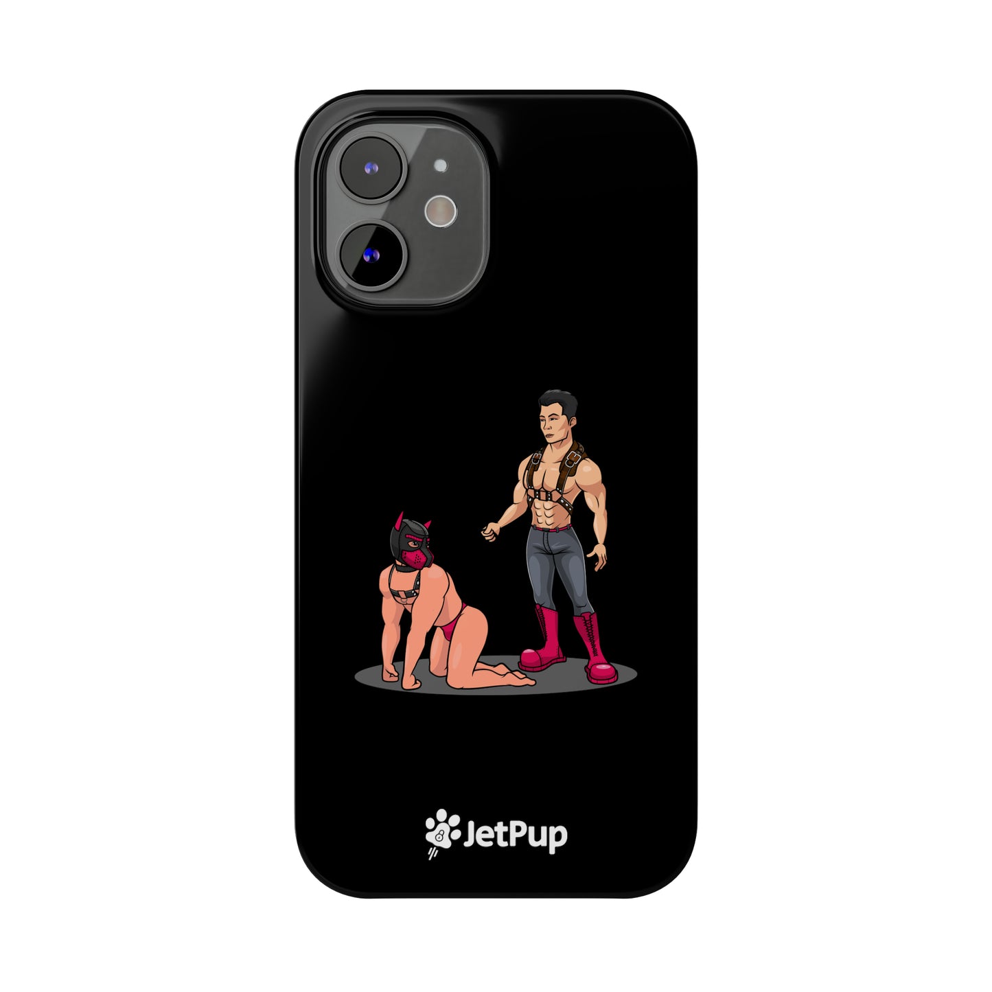 Handler & Pup Slim iPhone Cases - Black