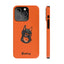 Pup Hood Slim iPhone Cases - Orange