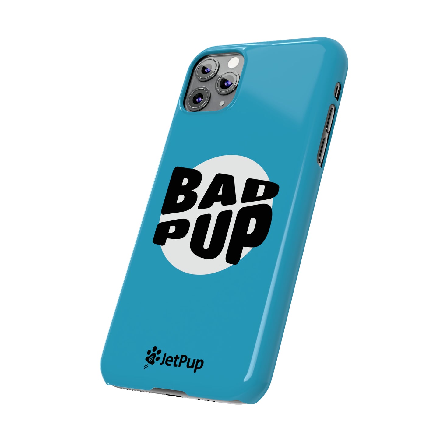 Bad Pup Slim iPhone Cases - Turquoise