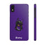 Pup Hood Slim iPhone Cases - Purple