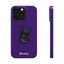 Pup Hood Slim iPhone Cases - Purple