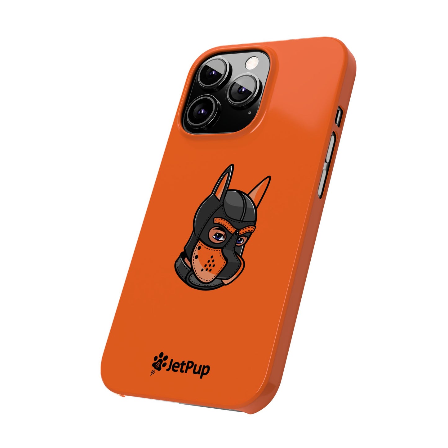 Pup Hood Slim iPhone Cases - Orange