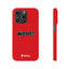 Woof Slim iPhone Cases - Red