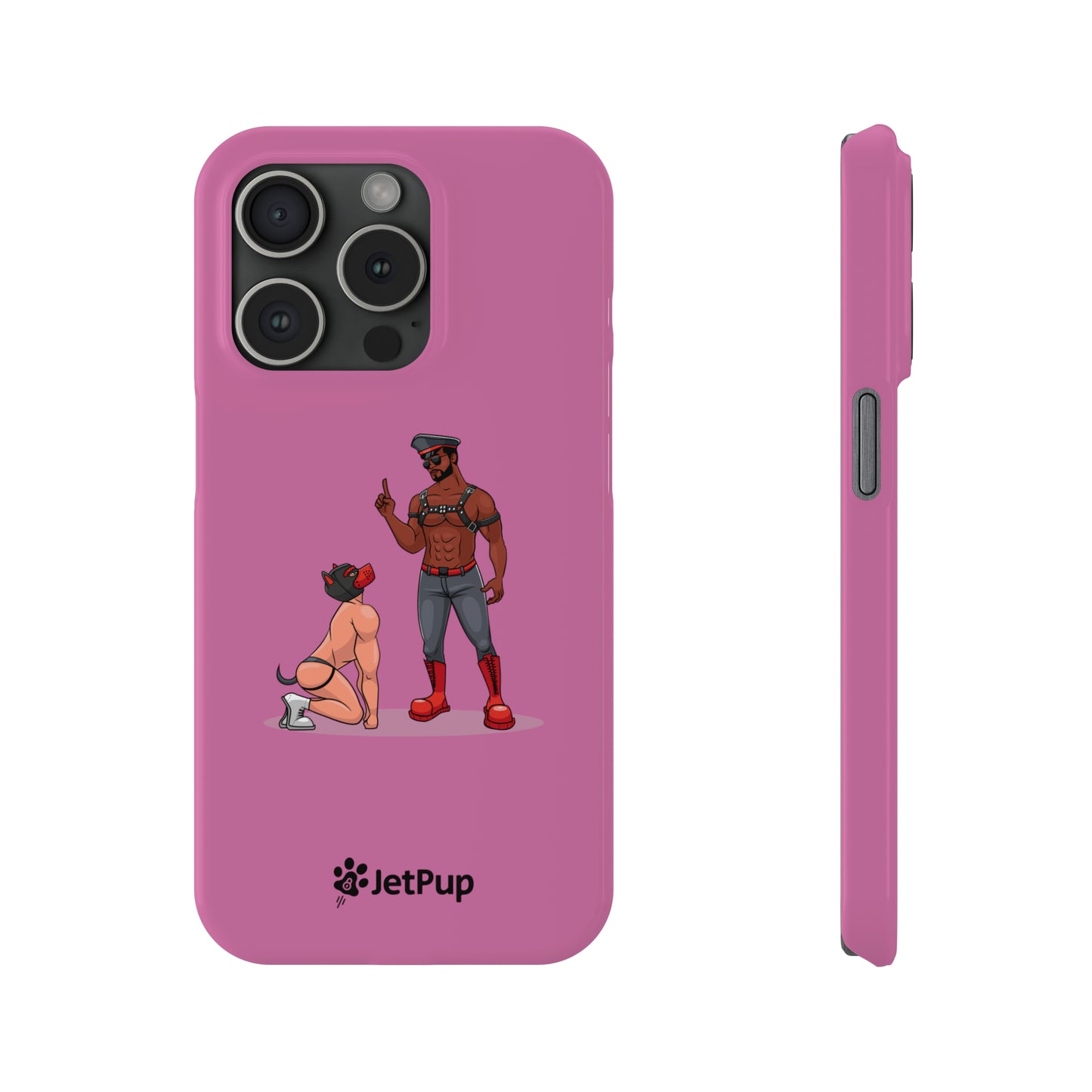 Sir & Pup Hood Slim iPhone Cases - Pink